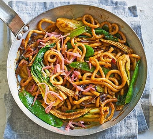 Veggie yaki udon