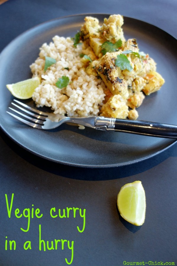 Vegie curry in a hurry