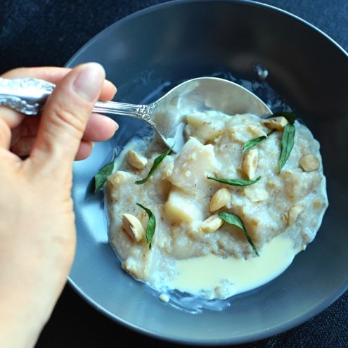 Velvety barley porridge