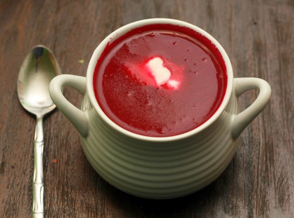 Velvety beet soup