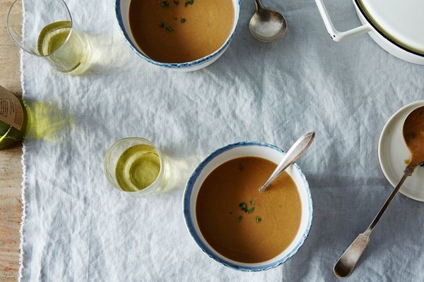 Velvety mushroom soup