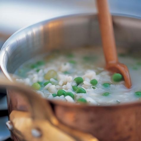 Venetian rice & pea soup