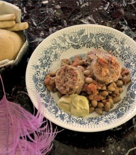 Venetian sausage with beans (Musetto con fagioli piccanti)