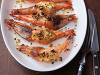 Venetian-style gratineéd shrimp