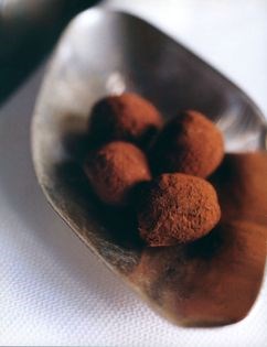Venezuelan black and cider brandy truffles