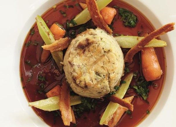 Venison and juniper suet pudding with girolle mushrooms and ‘clapshot’