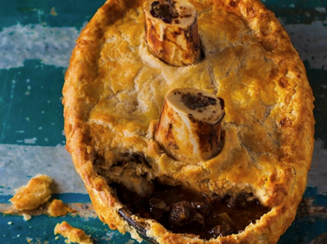 Venison and prune pie