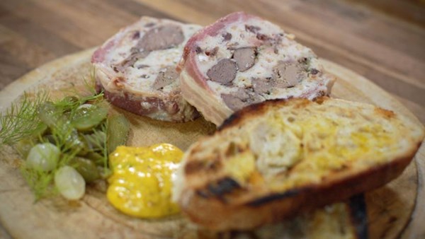 Venison, chicken liver and Armagnac terrine