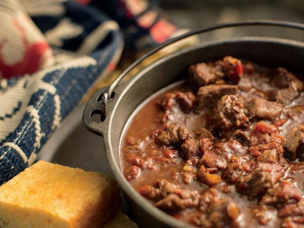 Venison chili from the land
