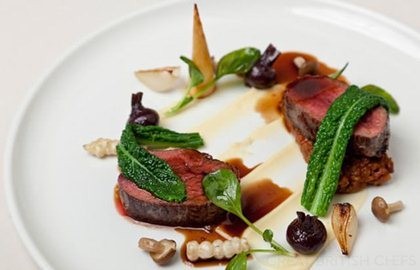 Venison loin and Bolognese