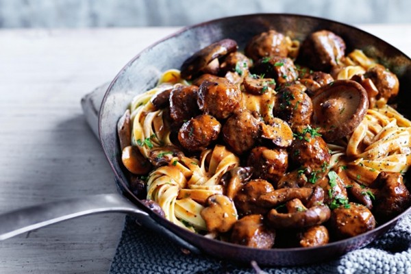 Venison meatball & wild mushroom ragout