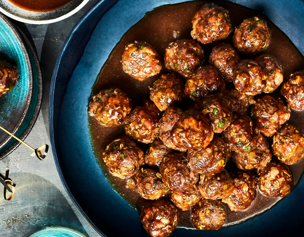 Venison meatballs with Cumberland sauce