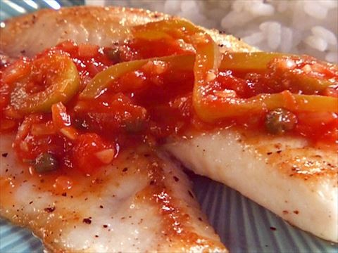 Veracruz-style tilapia (Pescado a la Veracruzana)