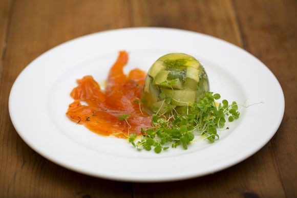 Verjuice & avocado jellies
