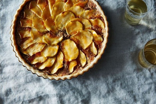 Vermont apple frangipane tart