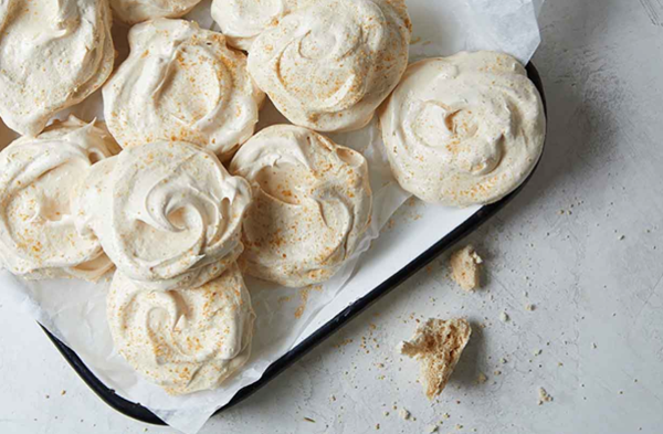 Vermont maple meringues