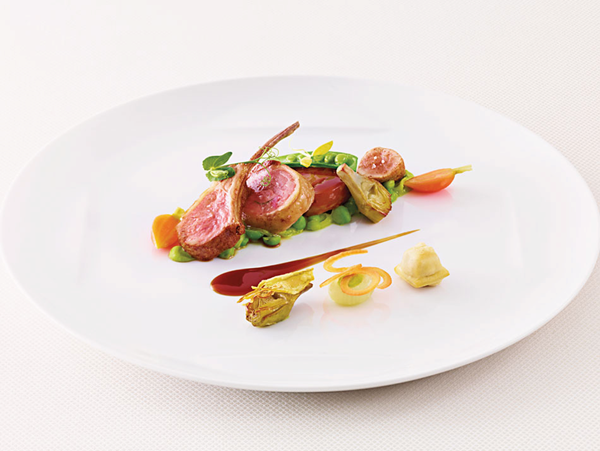 Vermont spring lamb, peas à la Française