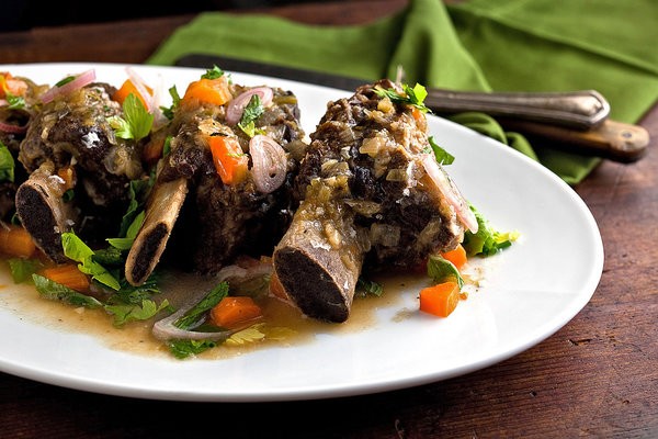 Vermouth-braised short ribs