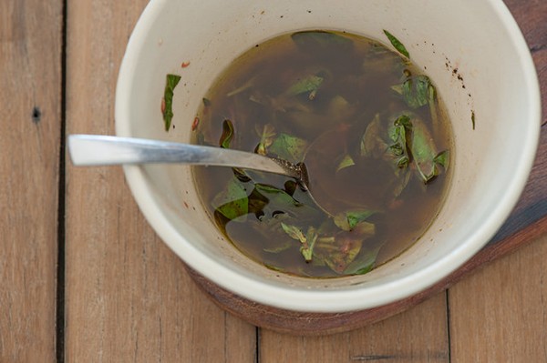 Versatile basil vinaigrette