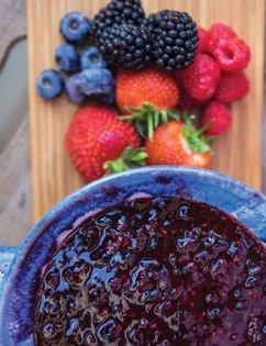 Very berry compote