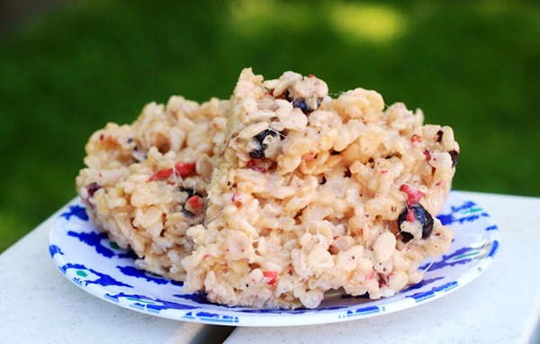 Very berry Rice Krispies treats