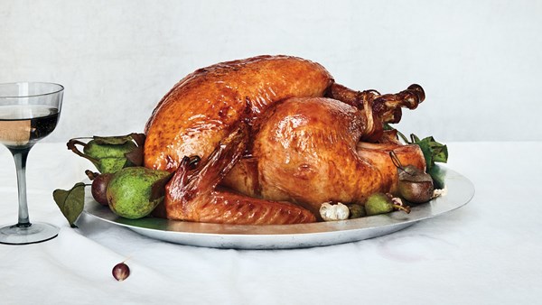 Very classic dry-brined roast turkey