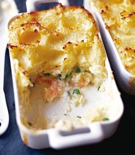 Very easy mascarpone fish pies