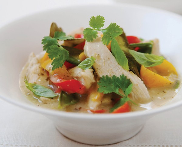 Very easy Thai chicken and coconut curry