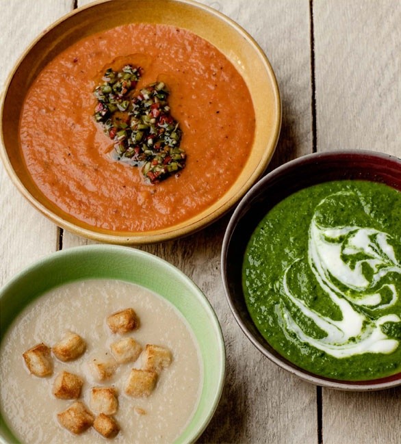 Very green spinach & pea soup (and other expressions of chlorophyll)