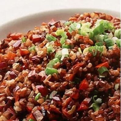 Very red rice