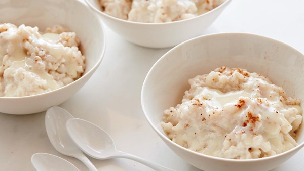 Very vanilla rice pudding