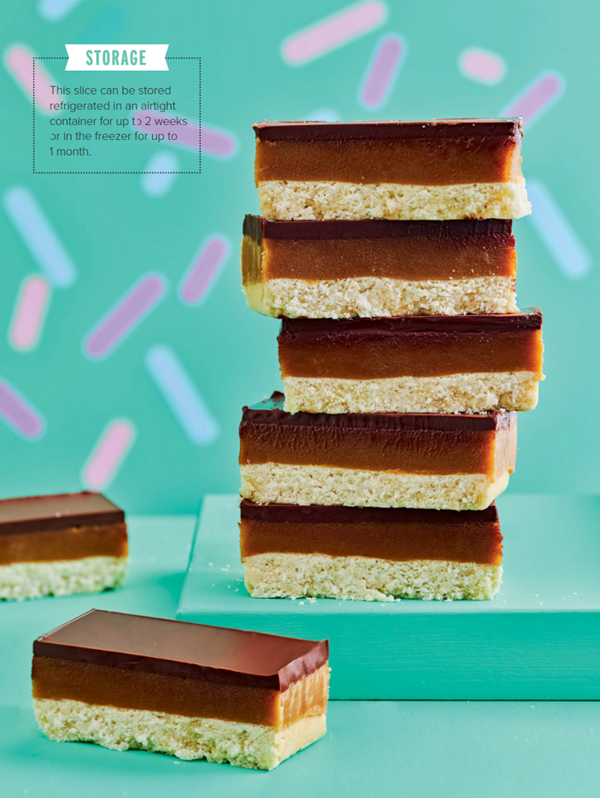 Very vegan caramel slice