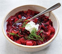Veselka's famous borscht