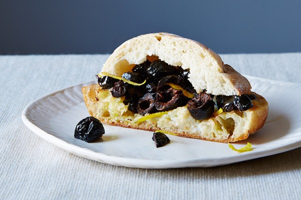 Viana La Place's Umbrian black olive panino