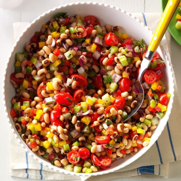 Vibrant black-eyed pea salad