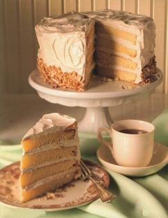 Victorian maple cake
