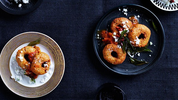 Vidai with coconut chutney