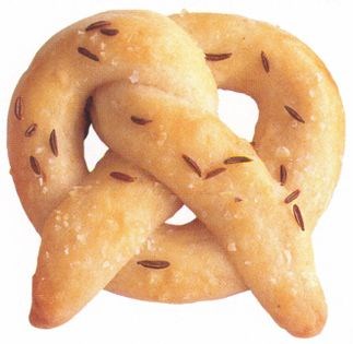 Viennese caraway pretzels
