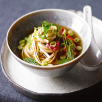 Vietnamese beef and rice noodle broth