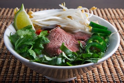 Vietnamese beef noodle soup (Pho bo)