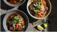 Vietnamese beef stew with star anise and lemon grass (Bo kho)