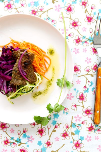 Vietnamese bison salad