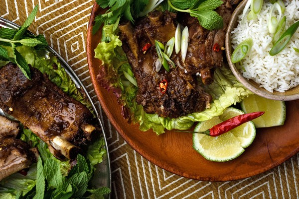 Vietnamese braised pork ribs