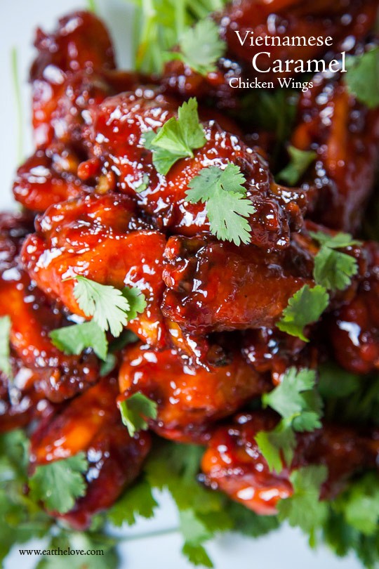 Vietnamese caramel chicken wings