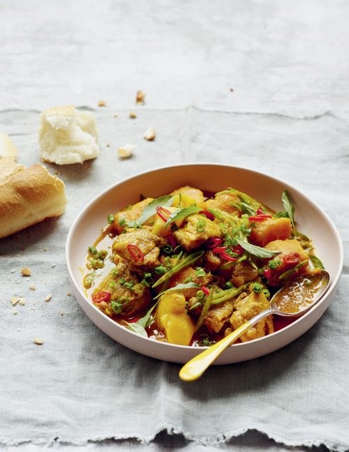 Vietnamese chicken curry with squash (Cà ri gà bí)