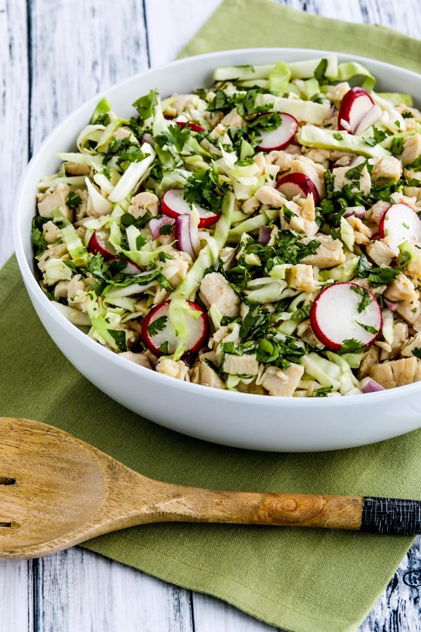 Vietnamese chicken salad with cabbage