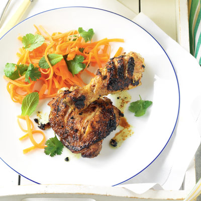 Vietnamese chicken with pickled carrot