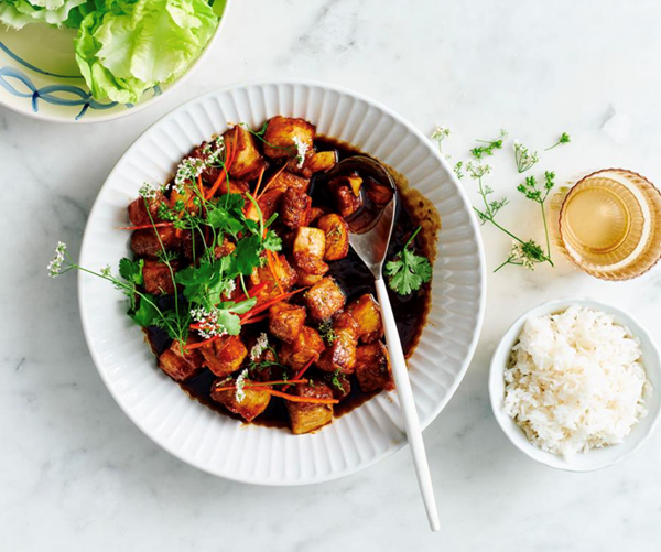 Vietnamese chilli and lime caramel pork stir-fry
