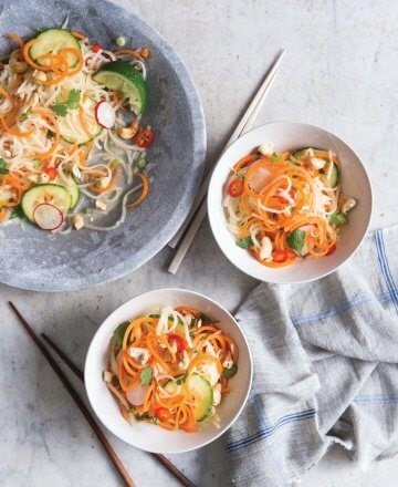 Vietnamese cold jícama noodle salad