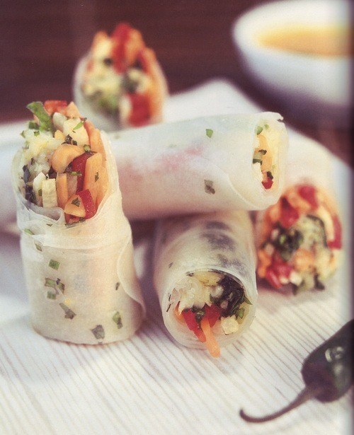Vietnamese crab spring rolls